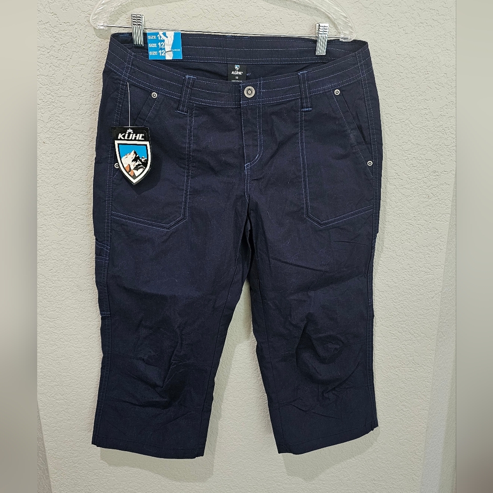 Kuhl size 12 blue capris nwt